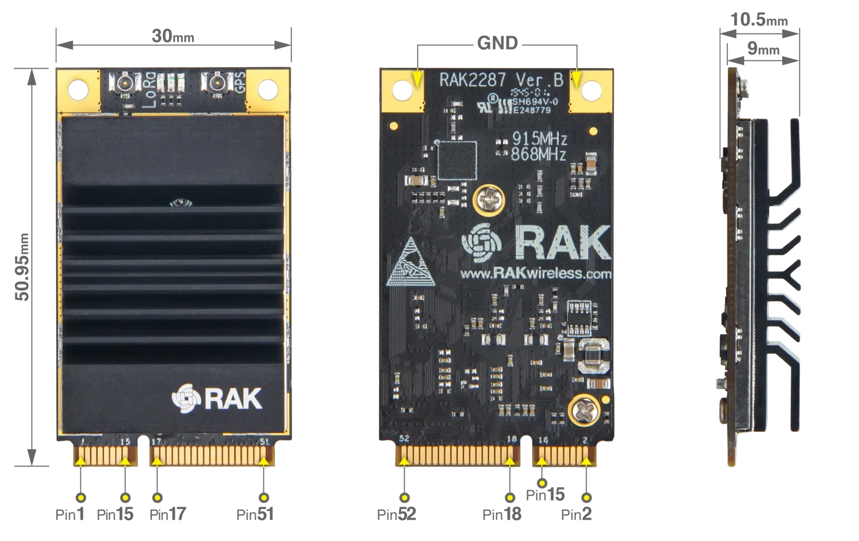 RAK2287 LPWAN Concentrator Module - US915 image